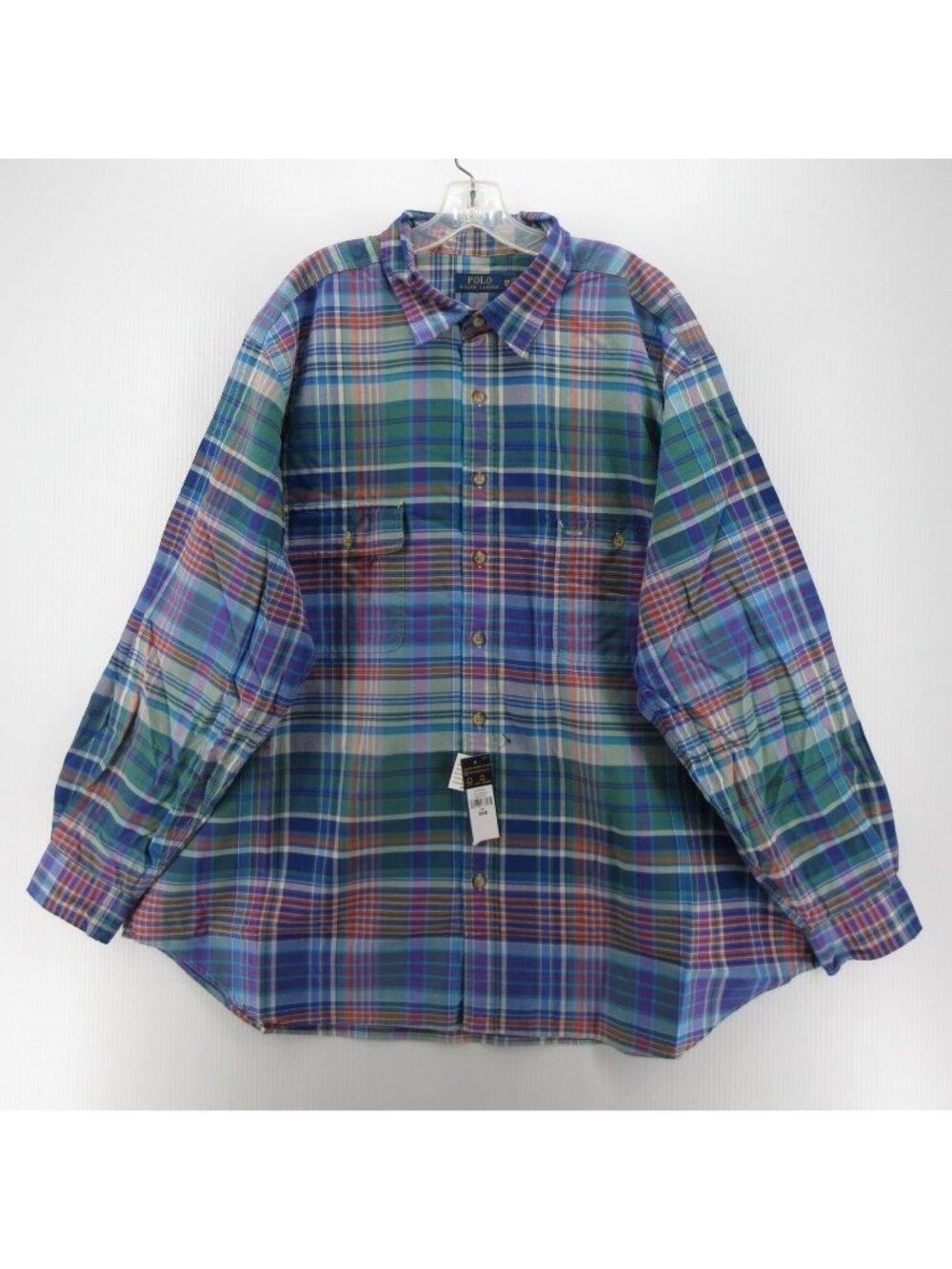 Polo Ralph Lauren Shirt 3XB Madras Plaid Button Up Classic Heritage